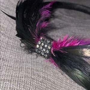 Fashion Feathers  rhinestone head band/ accessory